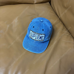 Supreme 슈프림 데님 6패널 볼캡 모자 (License Washed Denim)