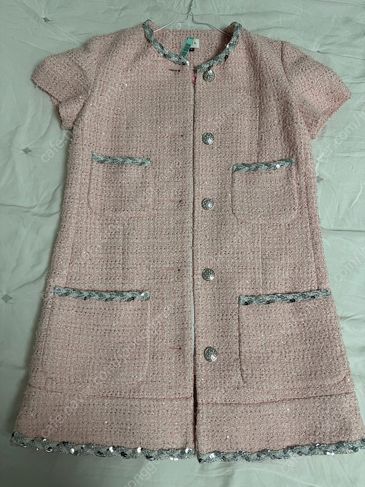 Jein 제인, Jenny tweed dress Blush, 핑크반팔 M(55) 이미지