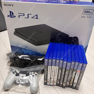 PS4 플스4 슬림 + 듀얼쇼크 추가 + 타이틀 일괄판매