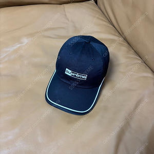 Supreme 블랙 6패널 볼캡 모자 (Washed Black)