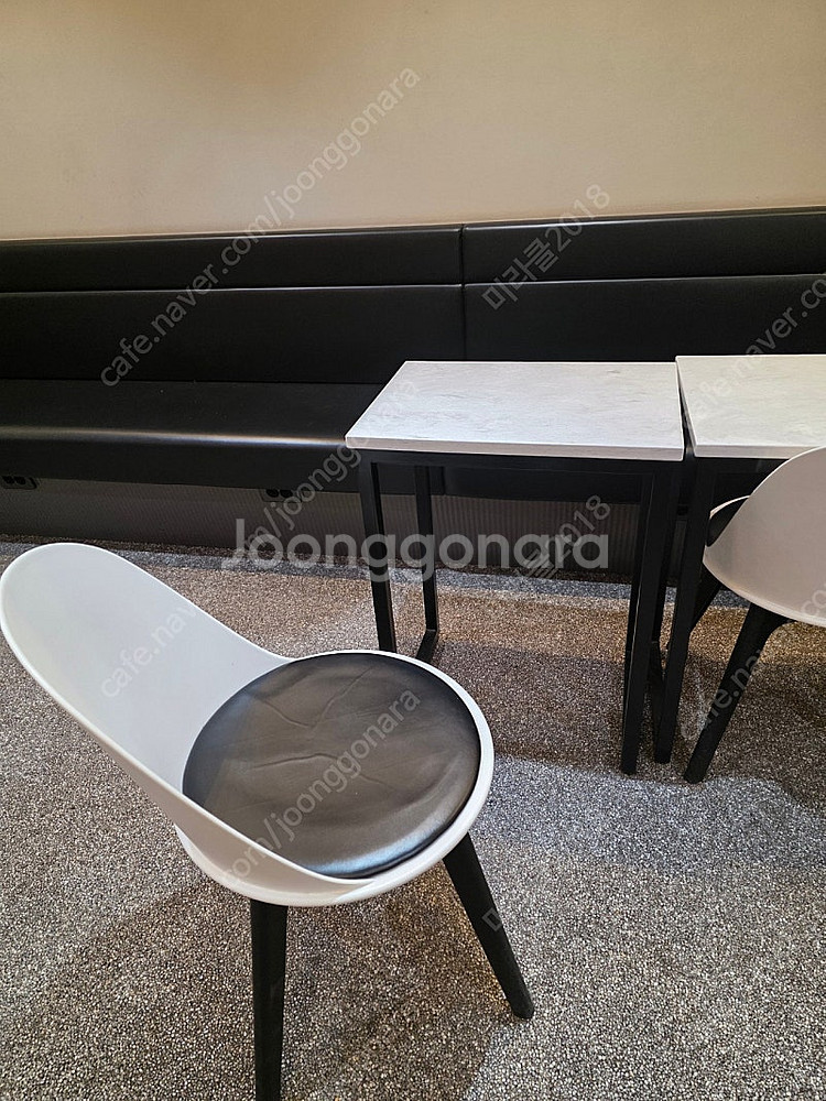 대전카페폐업 대전카페테이블 의자 인조대리석--2