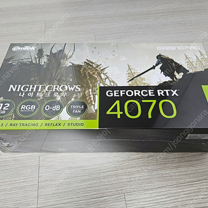 이엠텍 GeForce RTX 4070 GAMINGPRO D6X 12GB 나이트 크로우 Edition 팝니다
