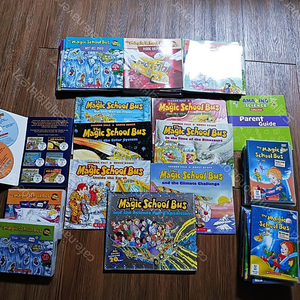 매직스쿨버스 리더스북 (magic school bus readers) 본책30권 시디30장 추가본책6권 시디6장 ,디비디15장30개 에피소드, 한글책 41권
