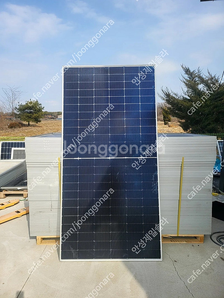 미사용 580W 태양광 패널--0