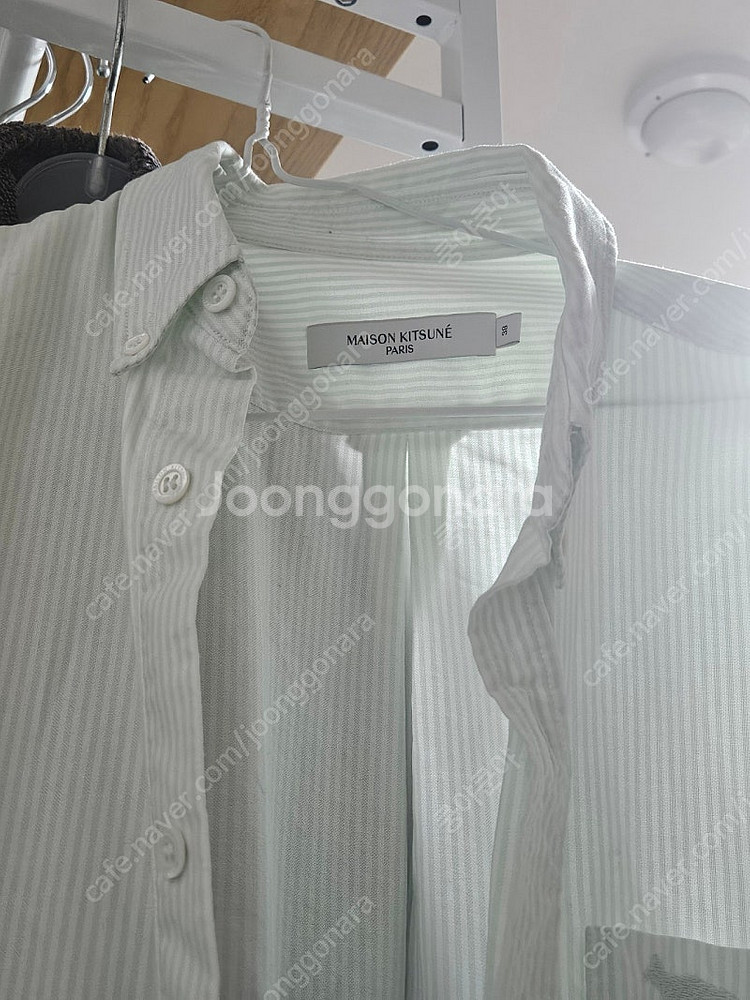 메종키츠네 남성스트라이프 셔츠(새상품)--3