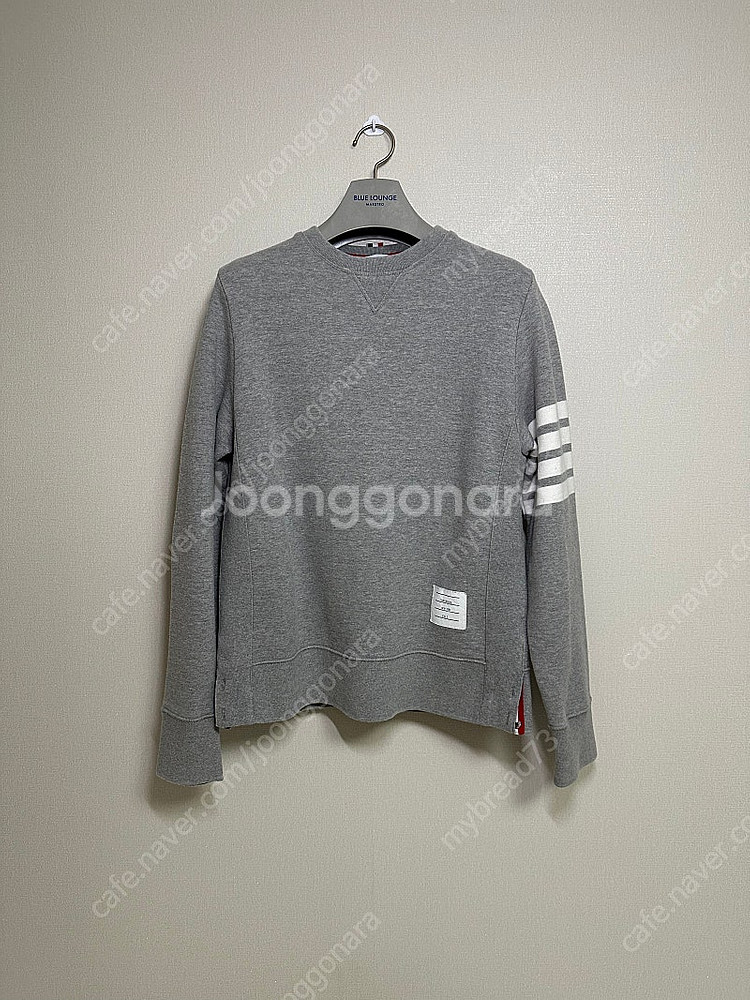 톰브라운 사선 그레이 맨투맨 3 size--0