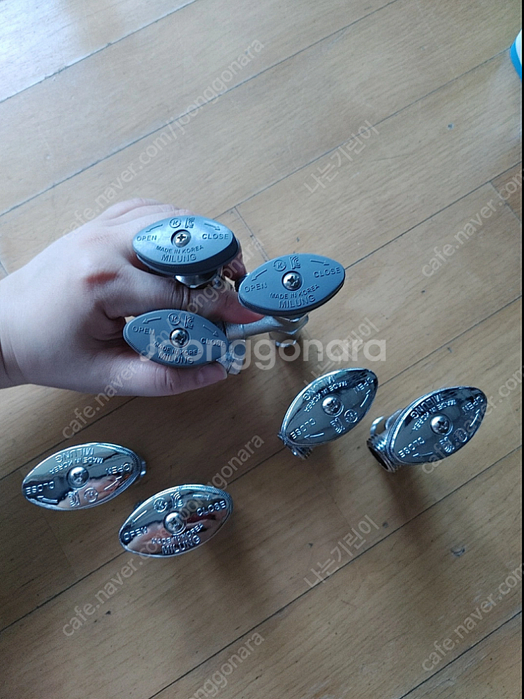 미사용) 앵글 밸브 국산 세면대 조절 가랑 관붙이 부속...--2