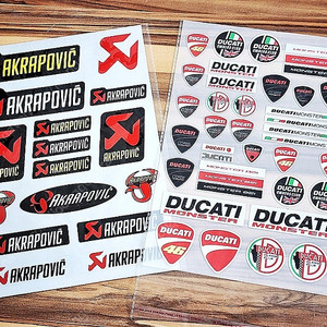[스티커] 아크라포빅 두가티 akrapovic Ducati 데칼 로고
