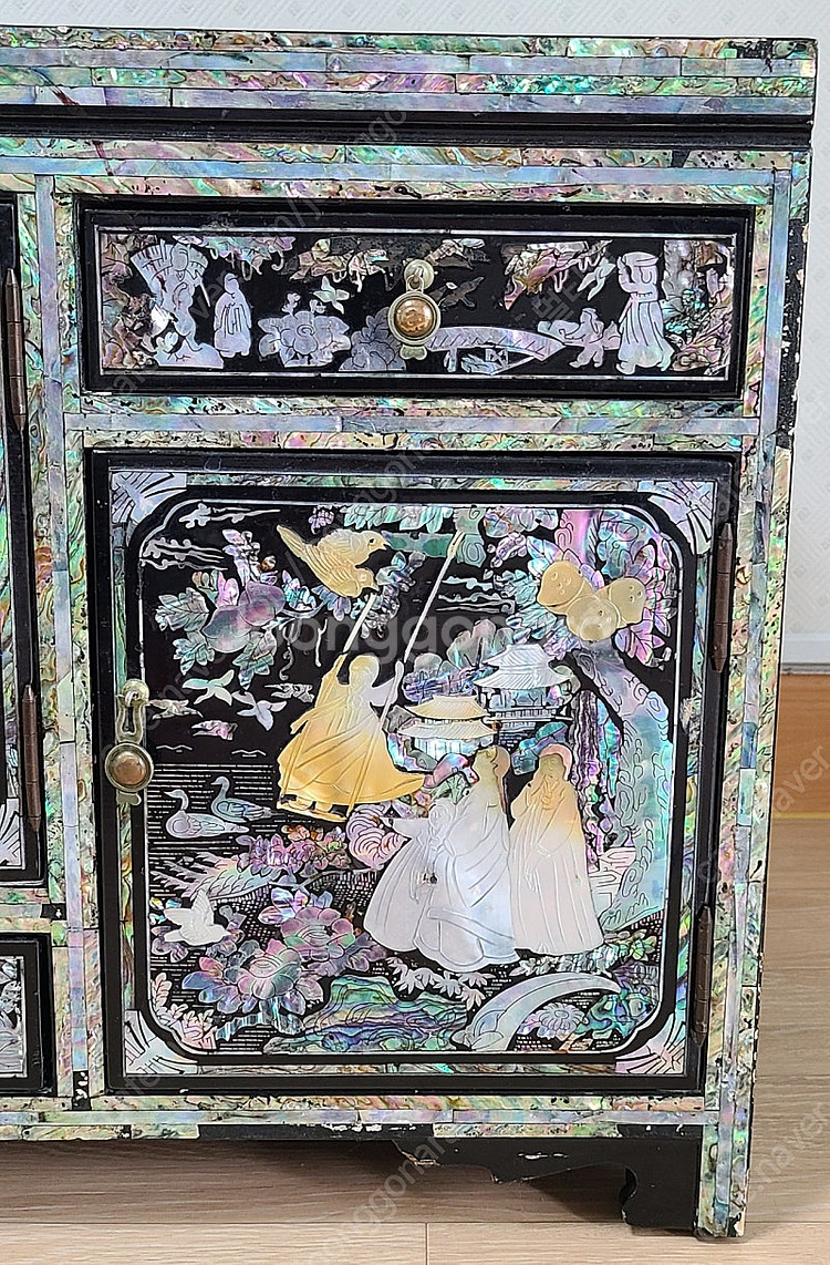 빈티지 자개 장식장, 자개장, 자개,tv 선반, 고가구...--3