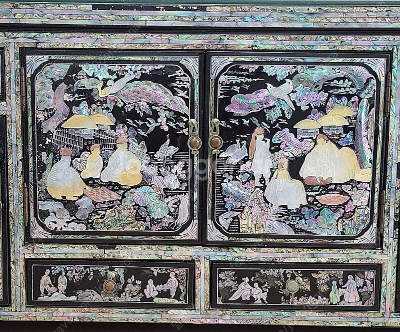 빈티지 자개 장식장, 자개장, 자개,tv 선반, 고가구...--7