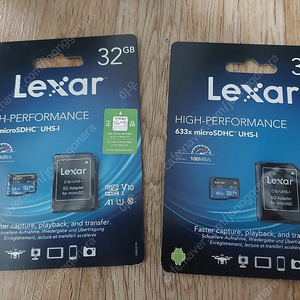 미개봉 렉사 LEXAR 마이크로 SD 카드 32GB 팝니다.