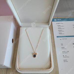 새제품 14k 트윙클 다이아몬드 부엉이 목걸이