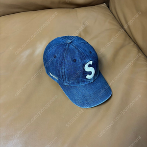 Supreme 슈프림 케블라 인디고 데님 S로고 6패널 볼캡 모자 (Kevlar Washed Indigo Denim)