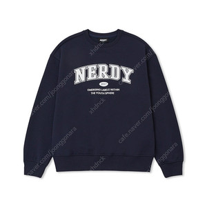 널디 nerdy 맨투맨 네이비색 L