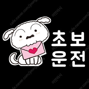 [구매] 흰둥이 초보운전 스티커 삽니다