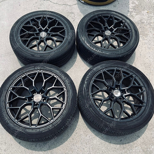 [ 중고 ] 보하이만 M862 18인치 블랙 휠 타이어 팝니다.