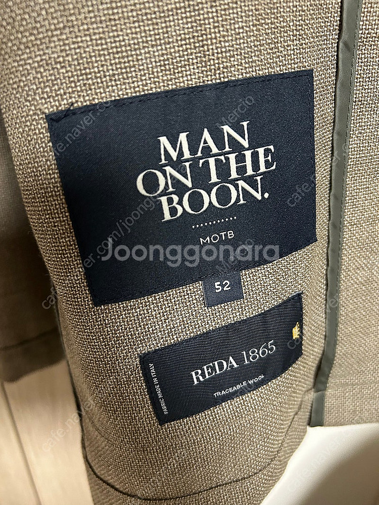 맨온더분 헌팅 자켓 수트 52사이즈(REDA 원단)--2