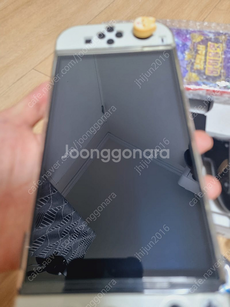 닌텐도 스위치 oled 화이트 + 포켓몬스터 바이올렛 ...--3