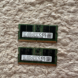 [2개] 삼성 DDR5 44800 RAM 16GB 노트북 5600Mhz 랩탑 메모리