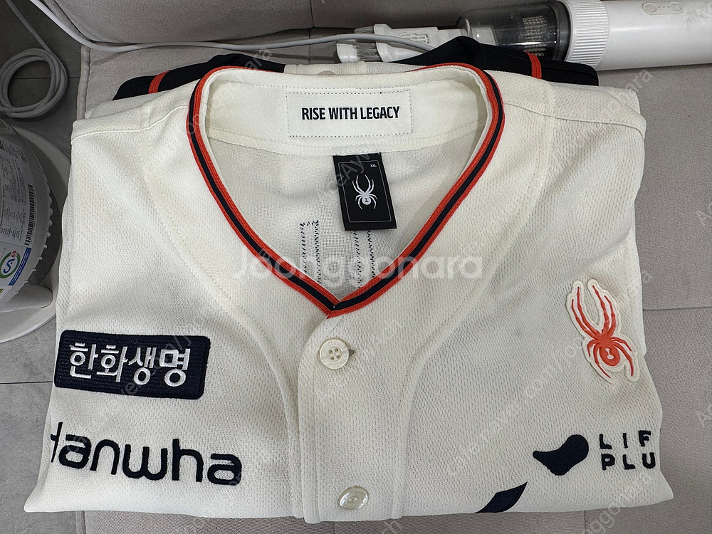 한화이글스 40주년 레거시 어센틱 자수 유니폼 노시환 마킹 110(XXL)사이즈--1