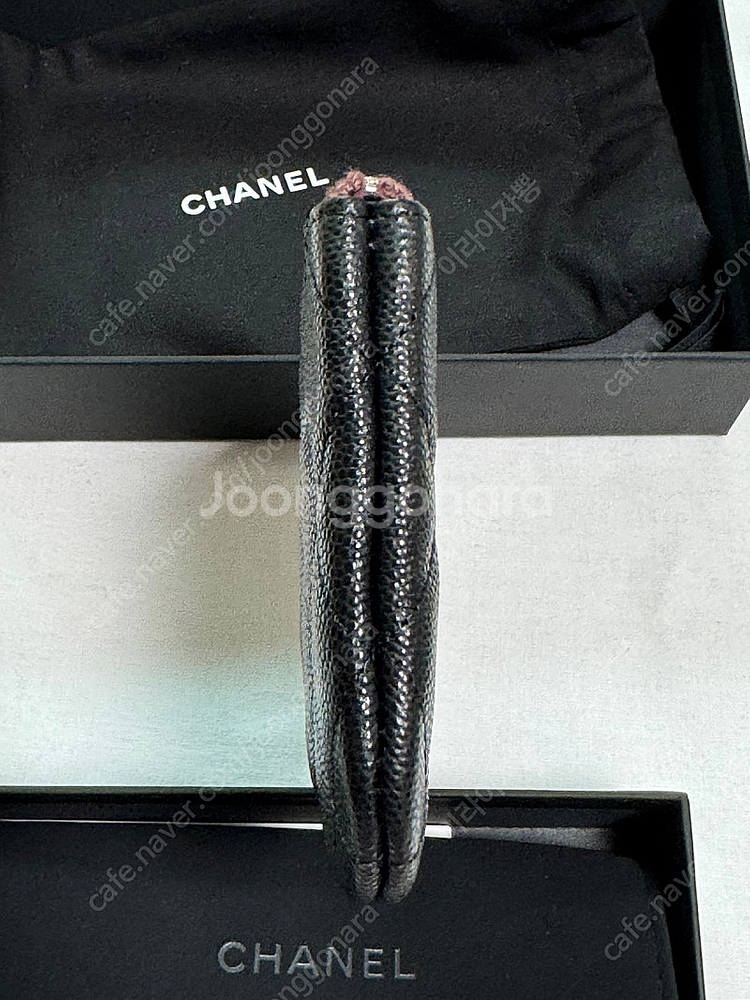 샤넬 미니파우치 블랙 은장--2