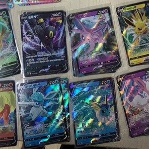 이브이즈 이브이 히어로즈 포켓몬카드 8장 일괄 블래키 에브이 님피아 부스터