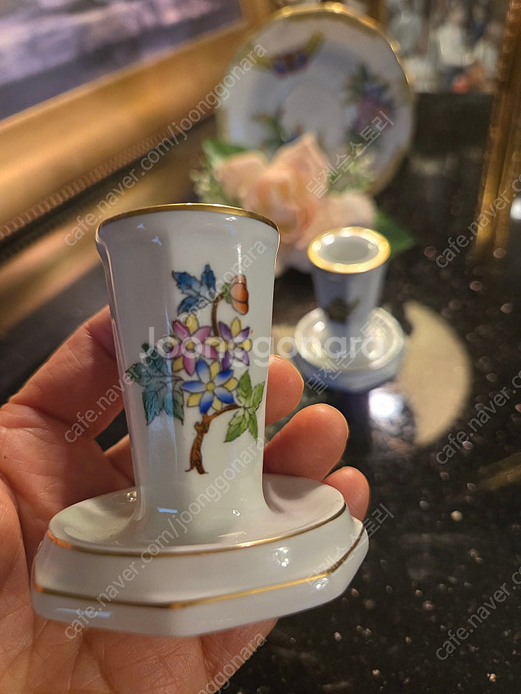 헝가리 헤렌드 퀸 빅토리아 캔들 1쌍 set--2