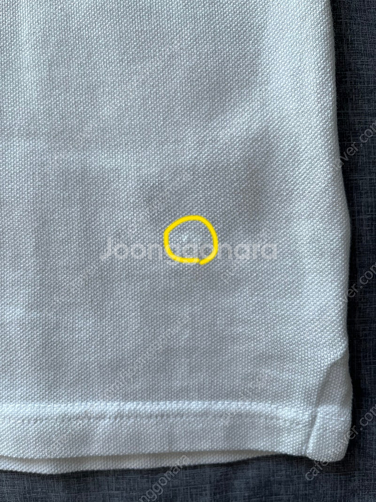 [정품] 몽클레어 남성 PK 폴로 셔츠 L (화이트/블랙)--7