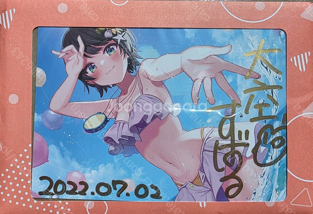 홀로라이브 직필 포스트 카드 및 기념 굿즈 풀세트 팝니...--8