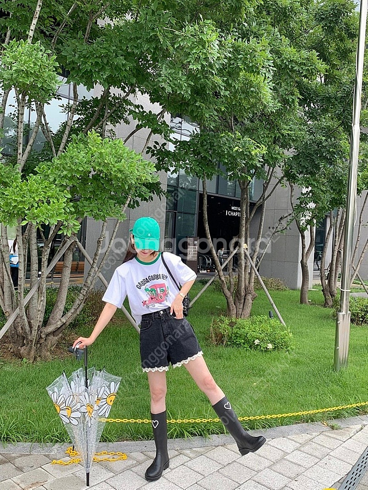 바이씨니 하트장화 250 새상품수준--4