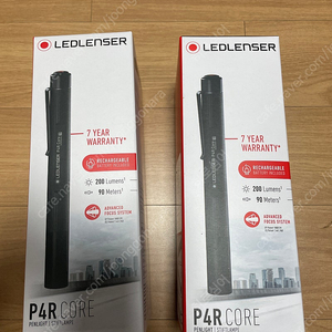 레드렌서 P4R CORE 200루멘 충전식 미니 펜라이트 led후레쉬(새상품)