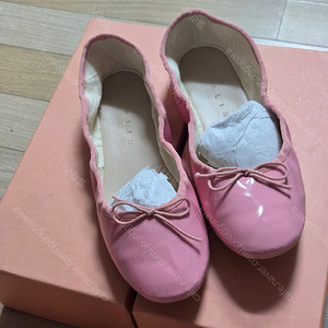 꺌랑플랫 말랑이 255 핑크 새것