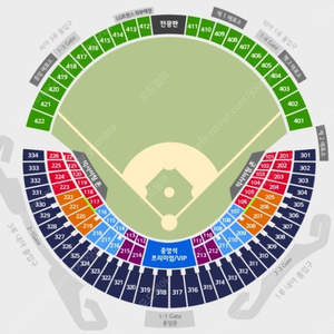 18일 일요일 잠실 LG 트윈스 1루 네이비석 4연석