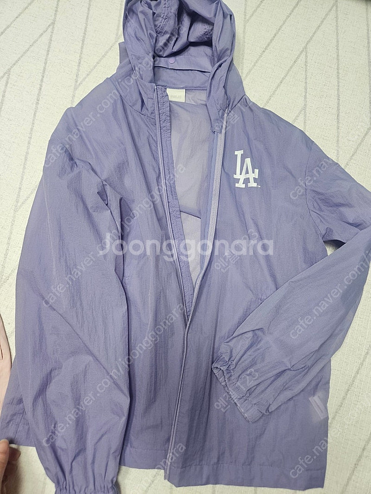 mlb 바람막이 155 연보라--0