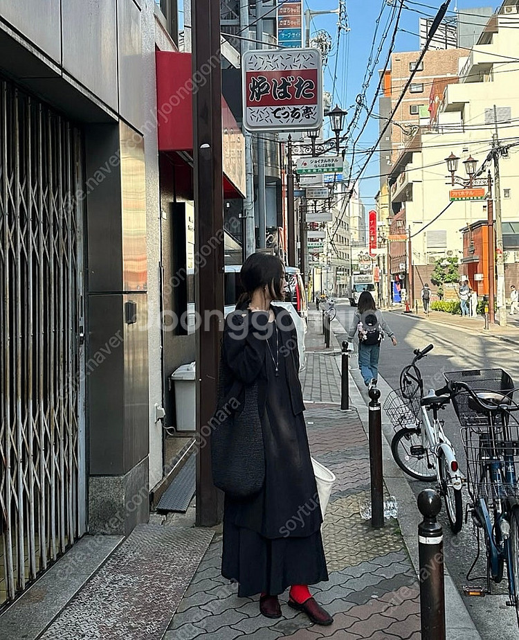 율하네 25ss 하이퀄리티 블랙 드레스 & 블랙 린넨 ...--6