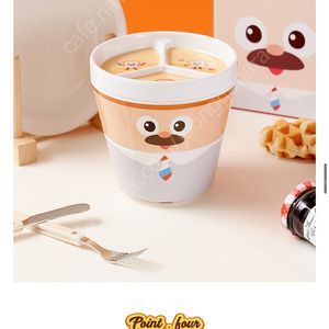 브래드이발소 어린이식기세트 3단식기 새상품