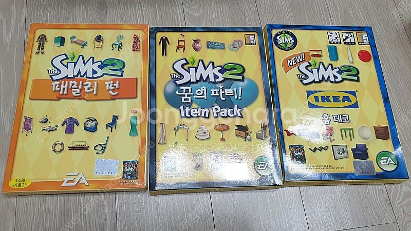 심즈2 소장용 일괄판매 (알콩달콩 아파트 없음, 케이스...--1