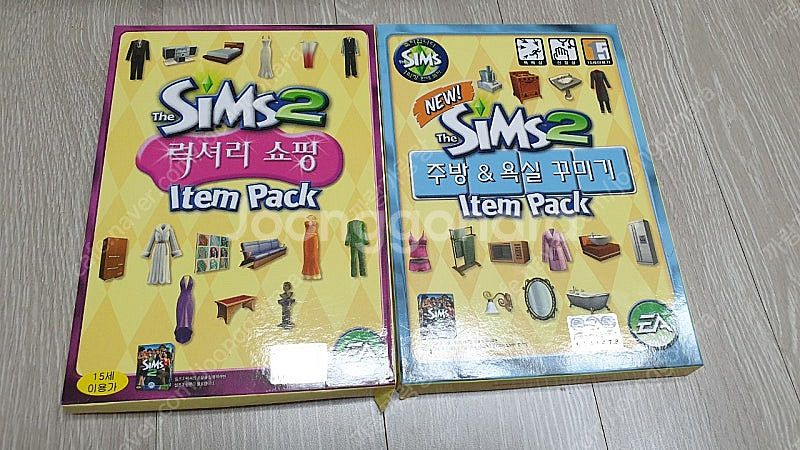 심즈2 소장용 일괄판매 (알콩달콩 아파트 없음, 케이스...--3
