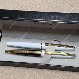 Sheaffer(쉐퍼) Taranis White Lacquer GT F Nib 만년필+볼펜