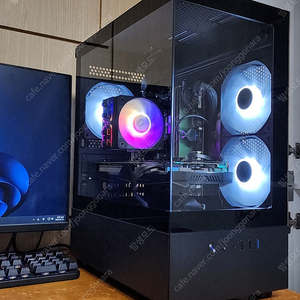 (S급)블랙 컴퓨터본체 i7-4790,엔비디아GTX1060*6GB,램16GB