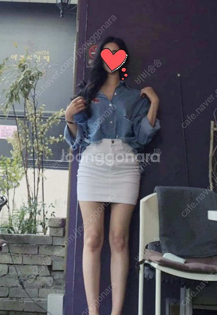 <미착용새옷> 마이바니 화이트 스커트 허얇엉큰 콜라병치...--0