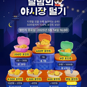 틱톡라이트 야시장 티켓 구매 개당 700
