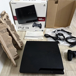 중고 sony PS3 플스3 4세대 슬림 블랙 2대(2005A 120GB, 3005A 160GB), 듀얼쇼크3 조이패드, 조이트론 충전 확장USB 멀티스탠드 거치대