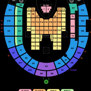 블랙핑크 콘서트 7월 5일 토요일 E1열 연석