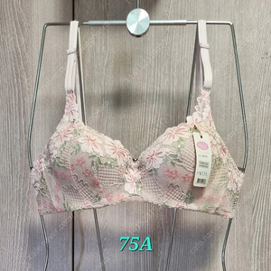 섹시 플라워 망사 브라 75에이
