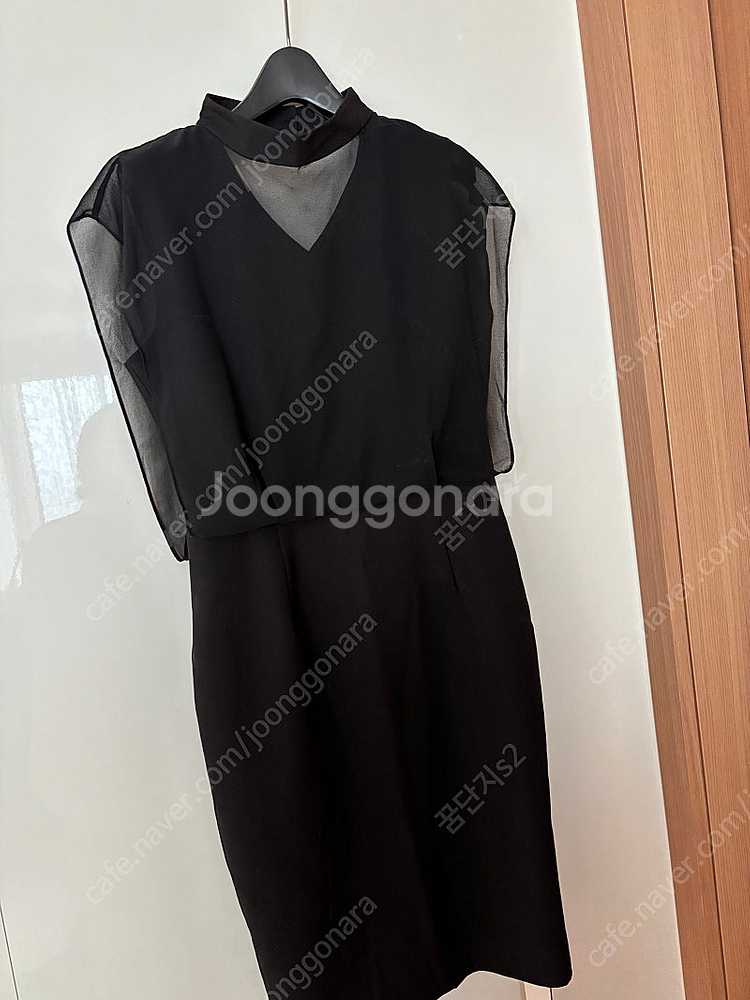 럭셔리 시스루 명품 스타일 미디원피스 결혼식 하객룩 경...--1