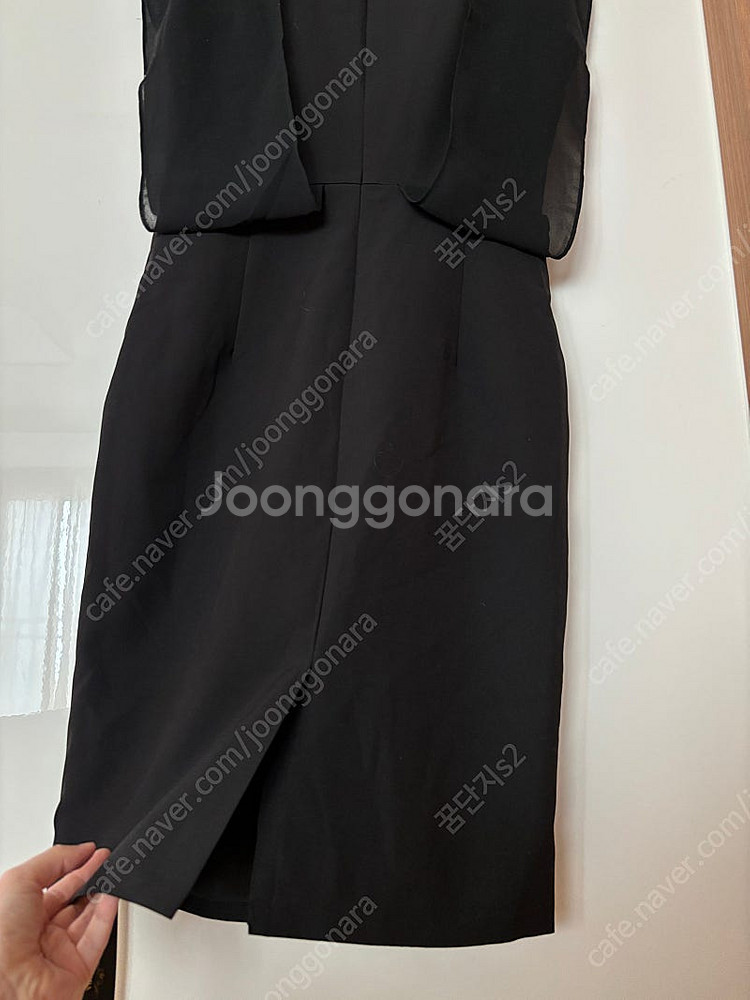 럭셔리 시스루 명품 스타일 미디원피스 결혼식 하객룩 경...--5