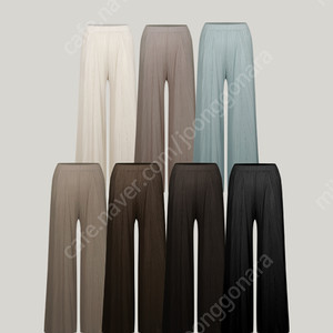 제이드몽 풀와이드팬츠 차콜브라운 새상품