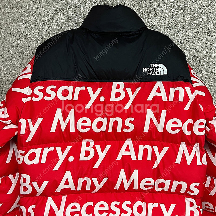 [XL] 슈프림 노스페이스 15FW 레터링 눕시 레드 ...--4