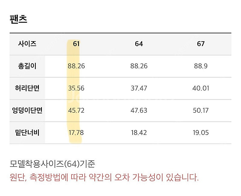한섬 마인 밴딩 데님 팬츠 스판 바지 핑크 라벤더 크롭--3